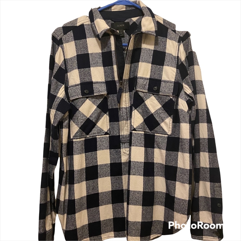 J. Crew Buffalo Check Popover S